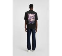 HUGO Cotton-jersey T-shirt with rear logo artwork - Style Nieros_HD_006, 50562562 Black M