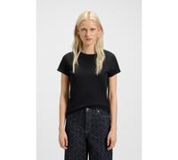 HUGO Cotton-jersey T-shirt with rear logo detail - Style The Plain Tee, 50417212 Black L