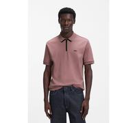 HUGO Cotton-piqué polo shirt with contrast logo - Style Dalomino, 50511721 Light Red M