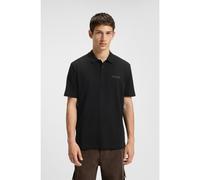 HUGO Cotton-piqué polo shirt with logo appliqué - Style Dirlmere, 50542830 Black XXL