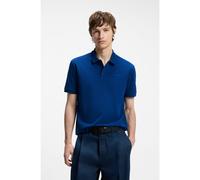 HUGO Cotton-piqué polo shirt with logo print - Style Donos222, 50466182 Blue S