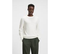HUGO Cotton sweater with herringbone knit - Style Simo, 50543789 Natural XXL