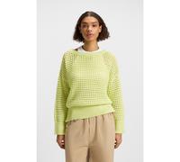 HUGO Cotton sweater with mesh knit - Style Sumeria_B, 50539390 Neon Green XL