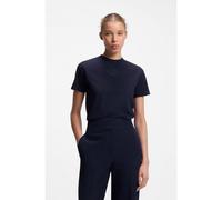 HUGO Cotton T-shirt with embroidered logo - Style Damacia_8, 50573353 Dark Blue L