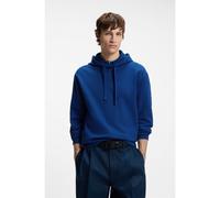HUGO Cotton-terry hoodie with logo print - Style Dapo, 50486478 Blue L