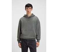 HUGO Cotton-terry loose-fit hoodie with logo details - Style Nazardo, 50510724 Grey XS