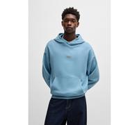 HUGO Cotton-terry loose-fit hoodie with logo details - Style Nazardo, 50510724 Light Blue S