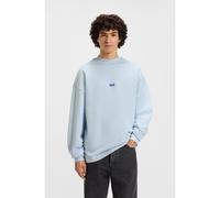 HUGO Cotton-terry sweatshirt with blue logo patch - Style Nedro, 50522359 Light Blue M