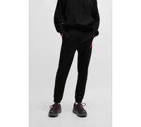 HUGO Cotton-terry tracksuit bottoms with logo label - Style Doak212, 50447963 Black L