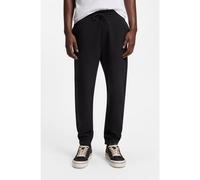 HUGO Cotton-terry tracksuit bottoms with logo patch - Style Napin, 50522372 Black XS