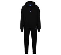 HUGO Cotton tracksuit set with blue logo patch - Style Tracksuit_NalonsoNap, 50522369 Black XS
