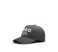 HUGO Cotton-twill cap with 3D embroidered logo - Style Merk-Degradè, 50560345 Black pcs.