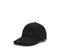 HUGO Cotton-twill cap with metallic-effect embroidered logo - Style Jude-GL, 50550608 Black pcs.