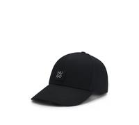HUGO Cotton-twill cap with stacked logo - Style Jake-ME, 50539554 Black pcs.