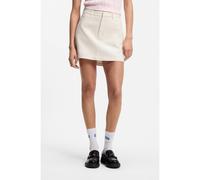 HUGO Cotton-twill mini skirt with Happy HUGO logo - Style Raneri-1_B, 50566595 Natural 8