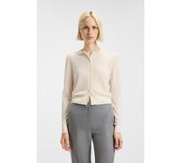 HUGO Crew-neck cardigan in merino wool with stacked logo - Style Sfabri, 50550984 White L