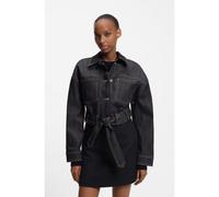 HUGO Cropped jacket in Japanese selvedge denim - Style Galata, 50558837 Dark Blue L