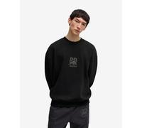 HUGO x RB Dahrain Reflective Logo Crew Neck Sweatshirt - Black, Black, Size L, Men Black
