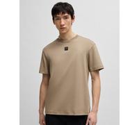 Hugo Dalile Mens T-Shirt - Beige Cotton - Size Medium