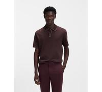 HUGO Dalumo Short Sleeve Polo Shirt Burgundy - S