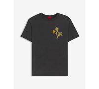 HUGO Damacia Short Sleeve T-Shirt Black Beige Women - L