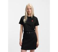 HUGO Damacia Short Sleeve T-Shirt Black Red Women - M