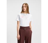 HUGO Cotton-jersey T-shirt with logo artwork - Style Damacia_5, 50544868 White S