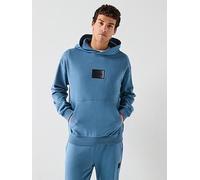 HUGO Cotton-terry hoodie with gradient logo - Style Danohood, 50553145 Blue XXL