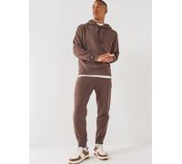 HUGO Dapodayote Jersey Overhead Tracksuit, Brown, Size M, Men Brown