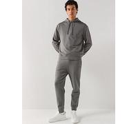 HUGO Dapodayote Jersey Overhead Tracksuit, Dark Grey, Size 2Xl, Men Dark Grey