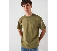 HUGO Dapolino Centre Logo Relaxed Fit T-Shirt, Green, Size M, Men Green
