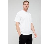 HUGO Mens Dapolino Relaxed-fit T-Shirt in Cotton with Logo Print White