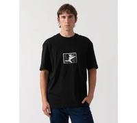 HUGO Mens Relaxed Fit Darise T-Shirt - Colour: 002 Black - Size: Large