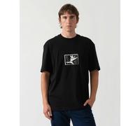 HUGO Mens Relaxed Fit Darise T-Shirt - Colour: 002 Black - Size: XL