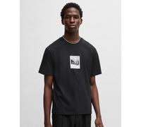 Hugo Darthy Mens Dog Graphic T-Shirt - Black - Size Medium