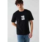 HUGO Darthy Relaxed Dog Polaroid Print T-Shirt - Black, Black, Size S, Men Black
