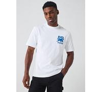 HUGO Dartox Racing Bulls Relaxed Fit T-shirt - White, White, Size S, Men White