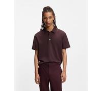 HUGO Deabono Short Sleeve Polo Shirt Burgundy - XL