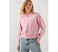 HUGO Delessa Logo Sweatshirt, Pink, Size L, Women Pink