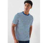 HUGO Relaxed-fit T-shirt in striped cotton jersey - Style Demptee, 50563797 White / Blue L