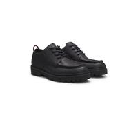 HUGO Derby shoes in grained leather with lug sole - Style Draven_derb_sglt, 50573026 Black 6