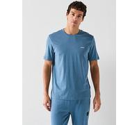 HUGO Dero Small Left Chest Logo T-Shirt, Blue, Size S, Men Blue