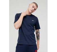 Hugo Men's T-Shirt Dero222 Logo-Print Cotton Jersey Dark Blue L