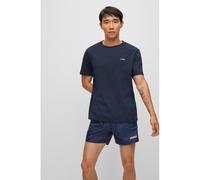 Hugo Men's T-Shirt Dero222 Logo-Print Cotton Jersey Dark Blue L