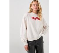 HUGO Deroxina Crew Neck Sweatshirt, White, Size M, Women White