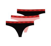 Hugo Design 10272521 Thong 3 Units Black,Pink S Woman