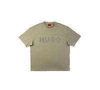 HUGO Dinkee Oversized Cotton T-Shirt, Medium Brown - Large