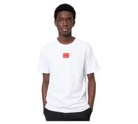 HUGO Mens Diragolino212 Cotton T-Shirt with red Logo Label