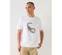 HUGO Discorb Scorpion Print T-Shirt, White, Size 2Xl, Men White