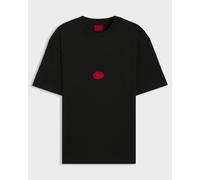 HUGO Mens Relaxed Fit Divis T-Shirt - Colour: 001 Black - Size: Medium